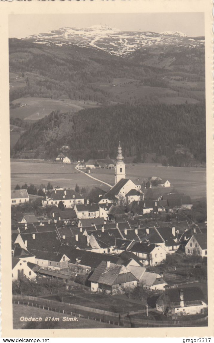 D9471) OBDACH - Steiermark - FOTO AK Mit KIRCHE U. Häusern ALT !! - Obdach