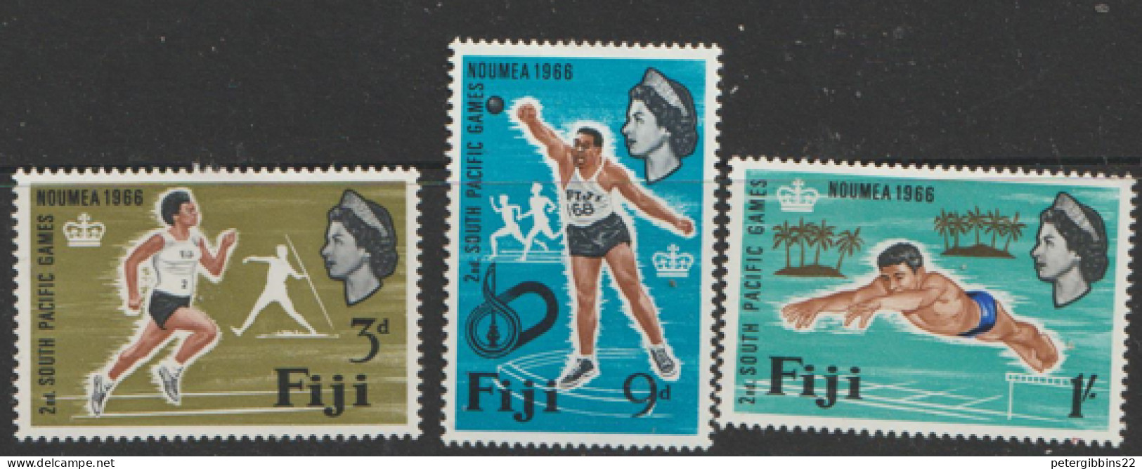 Fiji   1966  SG  356-8  South Pacific Games     Lightly Mounted Mint - Fiji (...-1970)