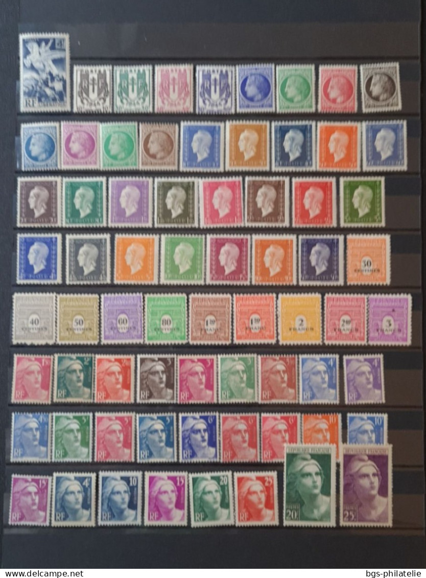 France Timbres Neufs **(sans Charnières) Année 1945. - 1940-1949