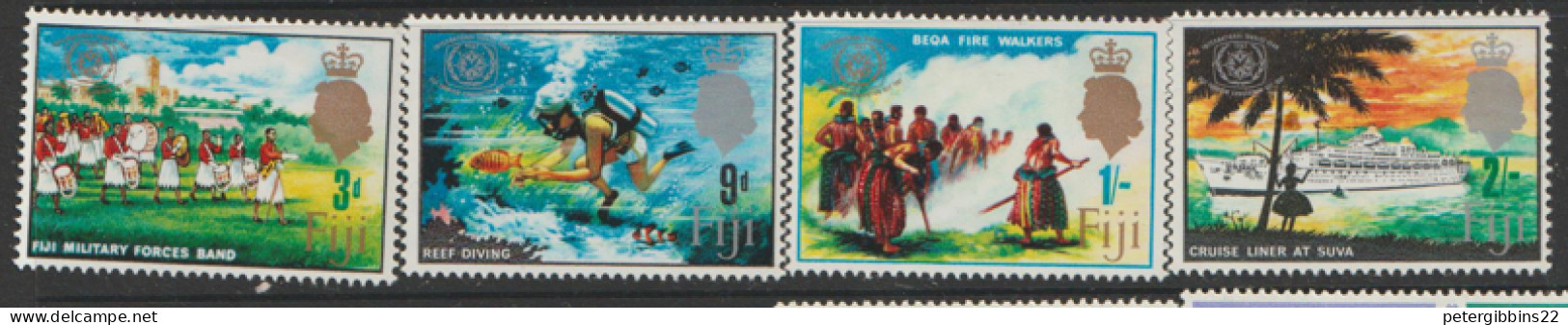 Fiji   1966  SG  360-3  Tourist Year    Lightly Mounted Mint - Fiji (...-1970)