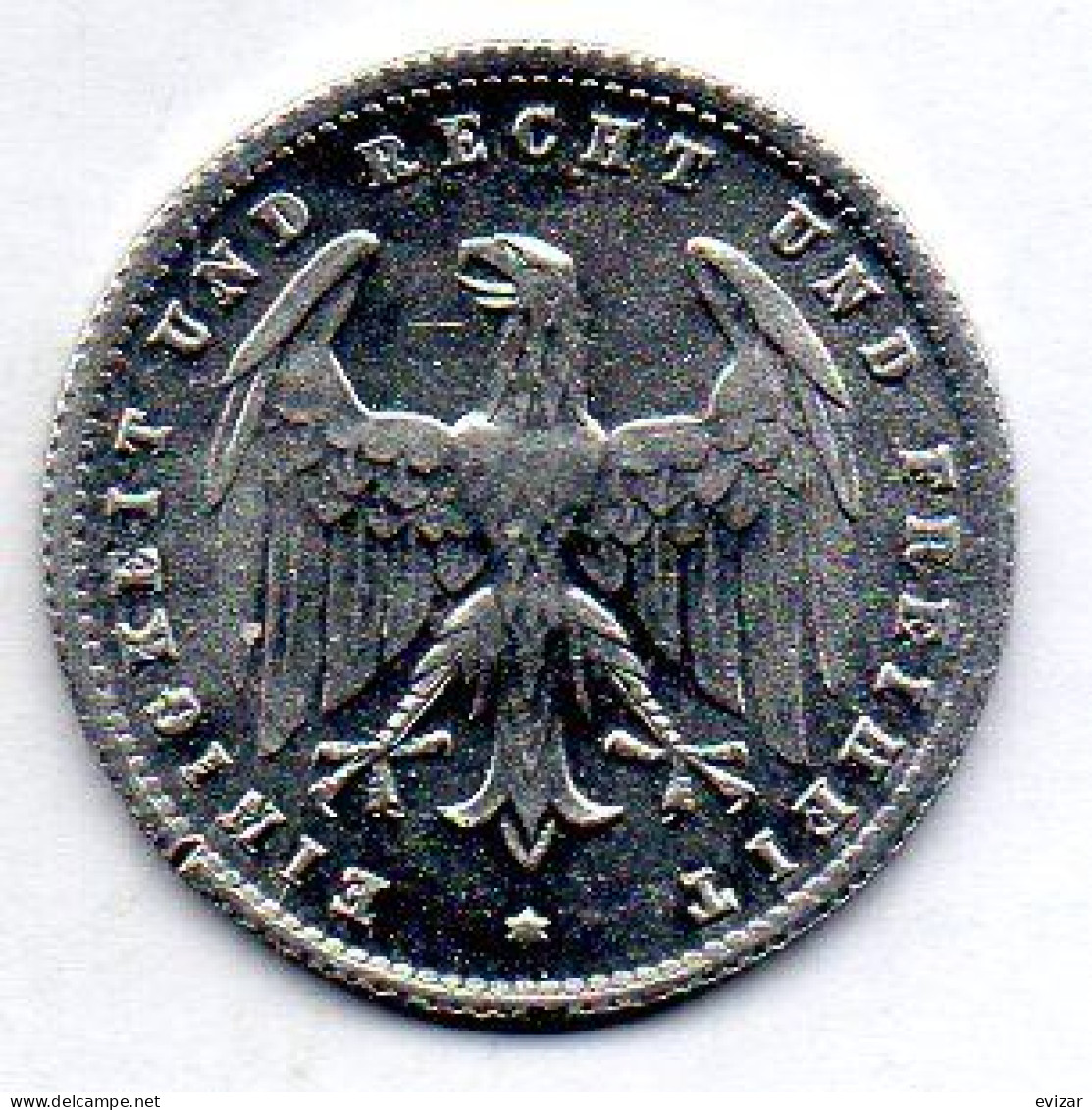 GERMANY - WEIMAR REPUBLIC, 200 Mark, Aluminum, Year 1923-D, KM # 35 - 200 & 500 Mark