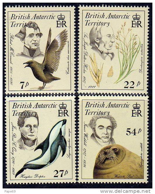 Antarctique Britanique N° 148 / 51 XX Naturalistes, Faune Et Flore  La Série Des 4 Val. TB - Other & Unclassified