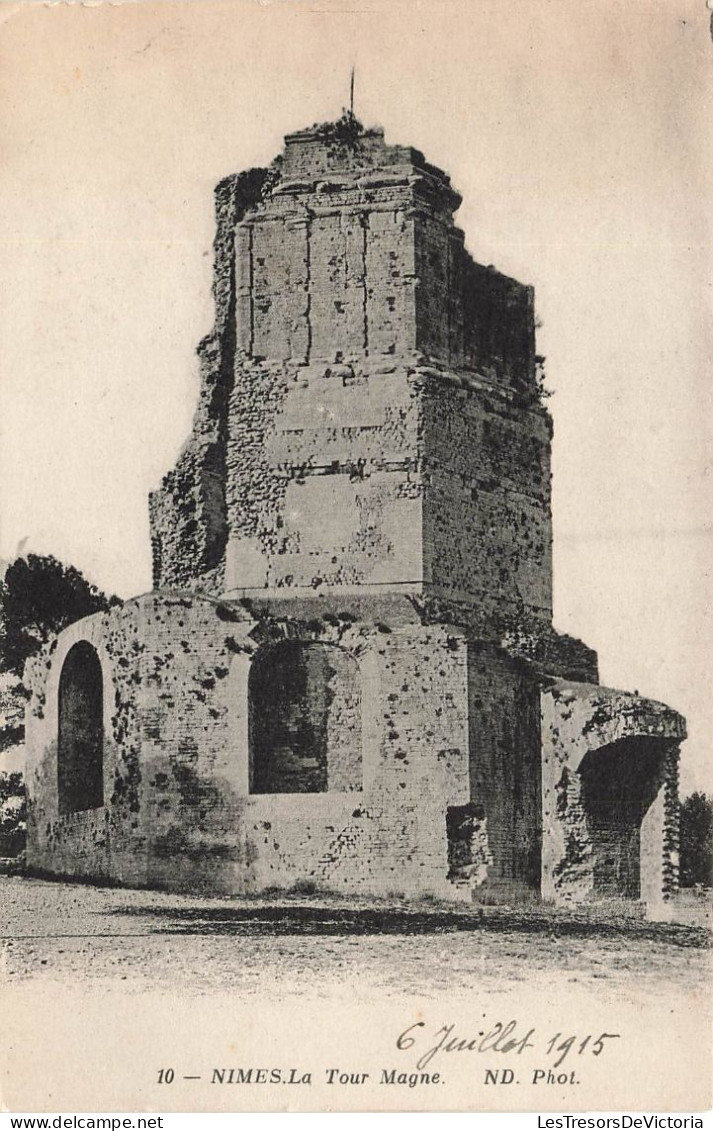 FRANCE - Nîmes - La Tour Magne - ND Phot - Ruines - Carte Postale Ancienne - Nîmes