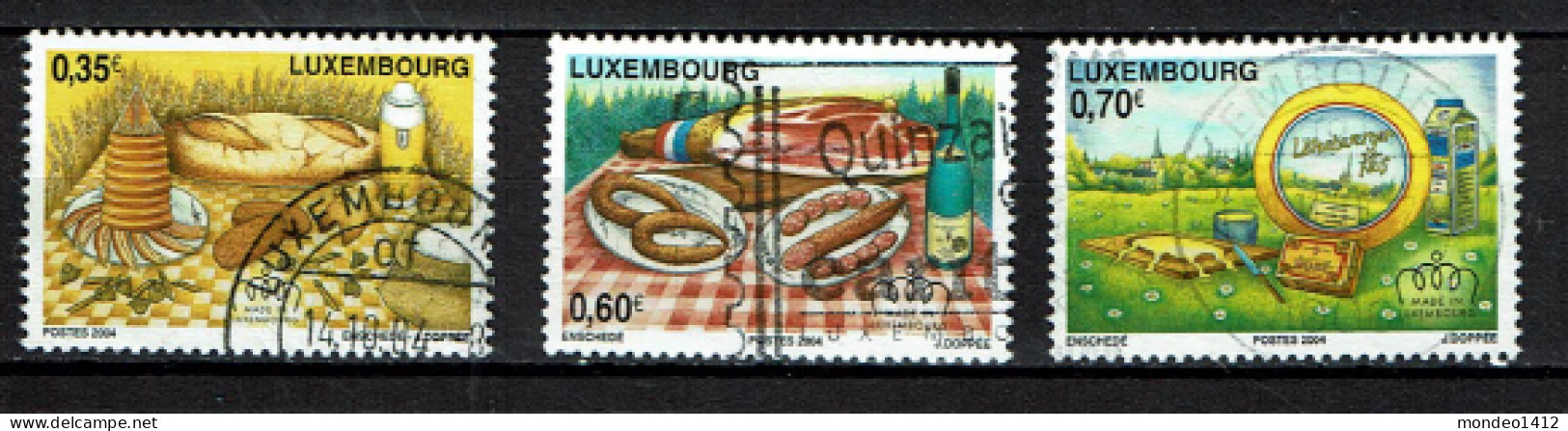 Luxembourg 2004 - YT 1599/1601 - Gastronomie, Gastronomy - Usati