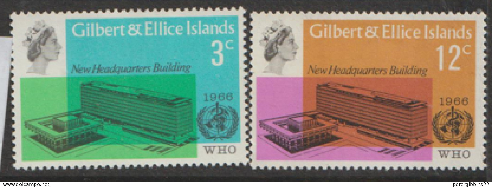 Gilbert And Ellice Islands 1965  SG 127-8  W H O    Lightly Mounted Mint - Gilbert- Und Ellice-Inseln (...-1979)