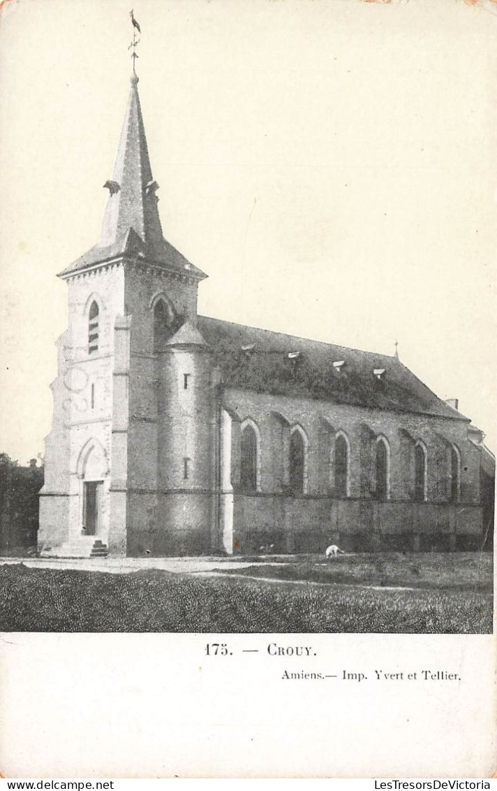 FRANCE - Crouy - Vue Générale De L'église - Carte Postale Ancienne - Sonstige & Ohne Zuordnung