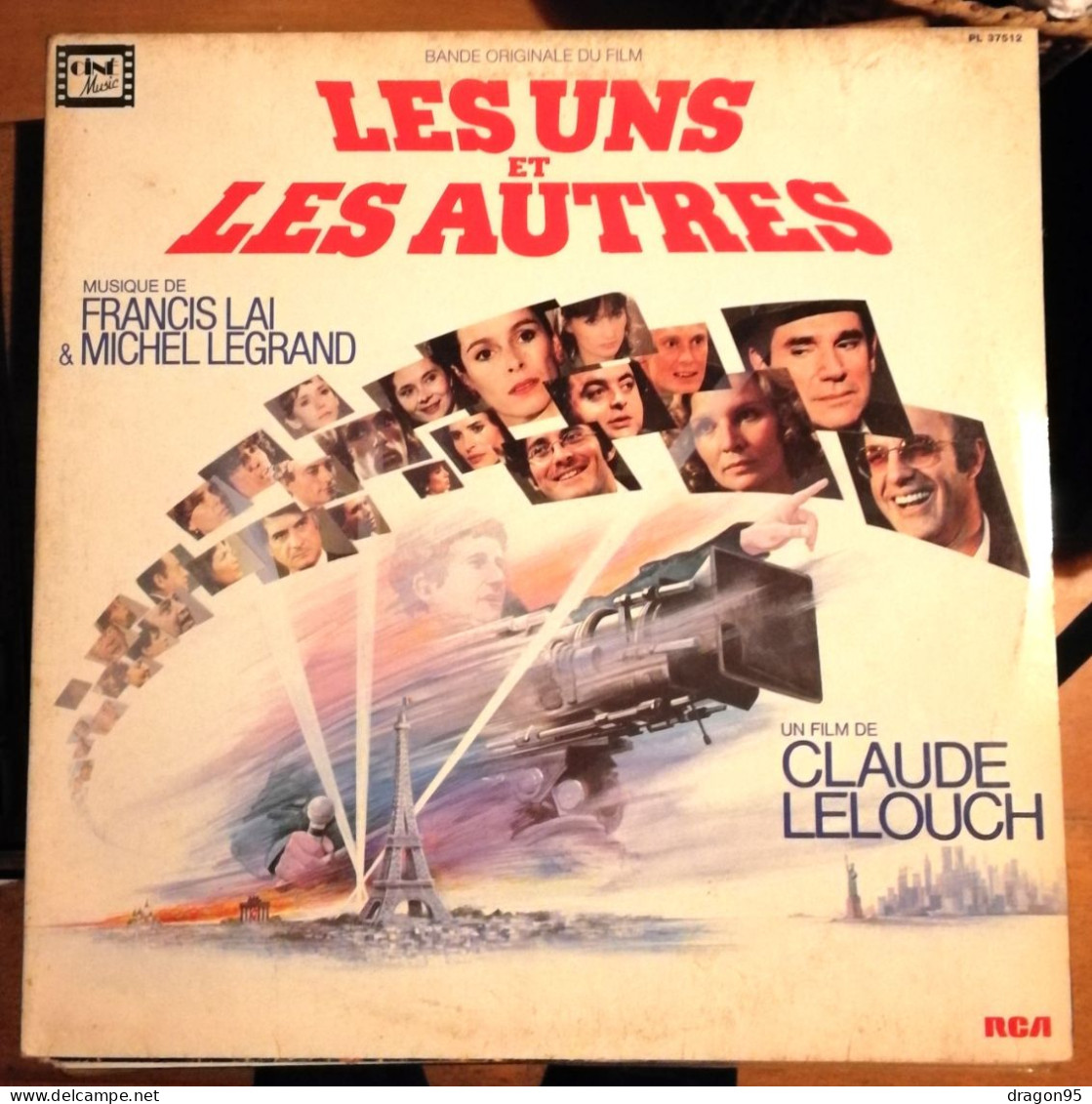 LP Francis LAI / Michel LEGRAND : B.O. Les Uns Et Les Autres - RCA PL 37512 - France - 1981 - Soundtracks, Film Music