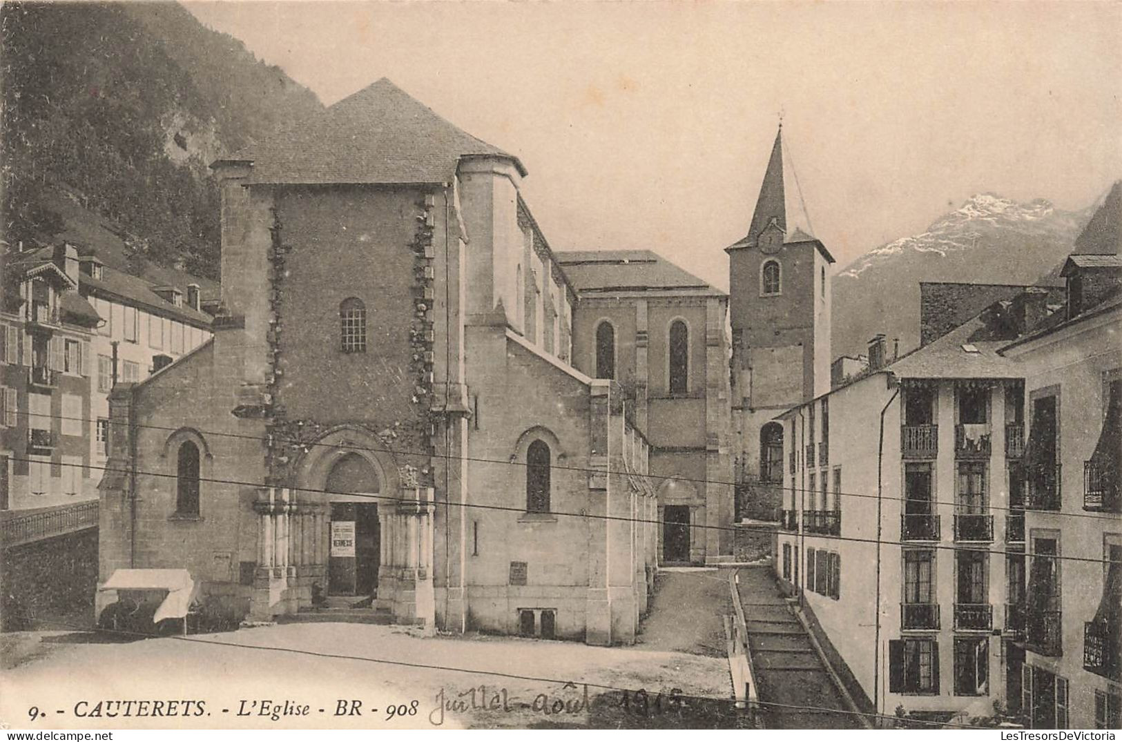 FRANCE - Cauterets - L'Eglise - BR - Façade - Carte Postale Ancienne - Cauterets