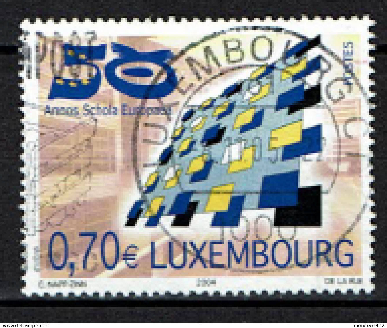 Luxembourg 2004 - YT 1595 - École Européenne Au Luxembourg, European Schools - Used Stamps