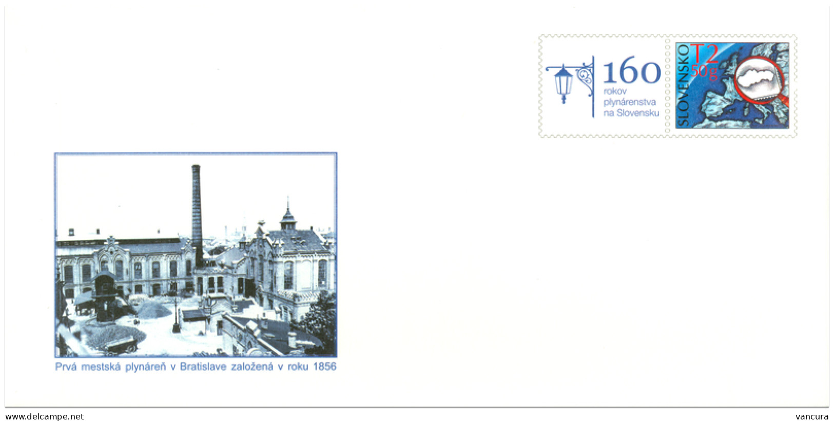Envelope COP 005 Slovakia 160th Anniversary Of Gas Industry In Slovakia 2016 - Gas
