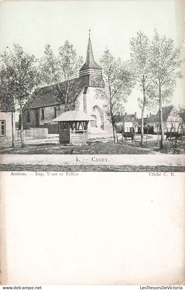 FRANCE - Cachy - Vue Sur L'église Et Ses Environ - Carte Postale Ancienne - Other & Unclassified