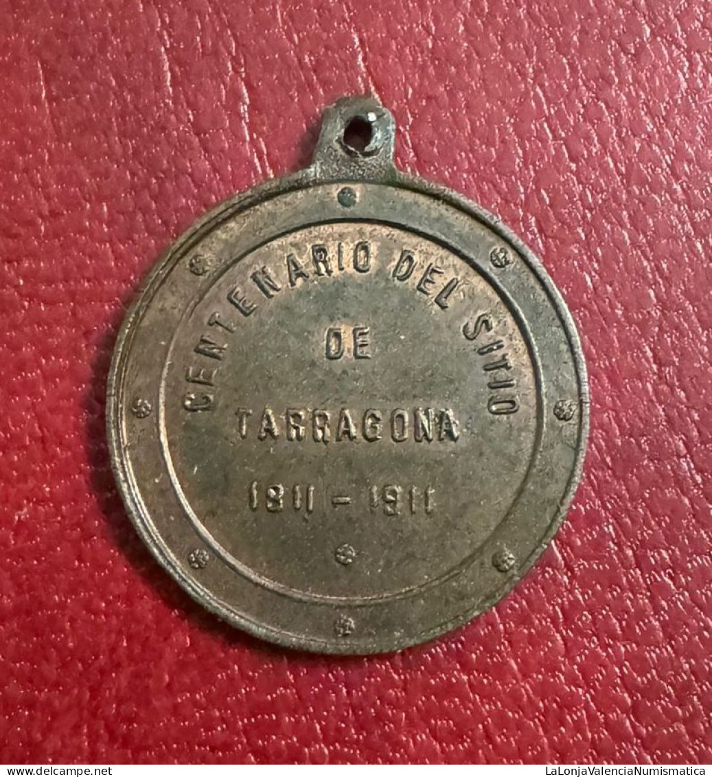 España Medalla Alfonso XIII Centenario Del Sitio De Tarragona 1811-1911 PG 802a - Other & Unclassified