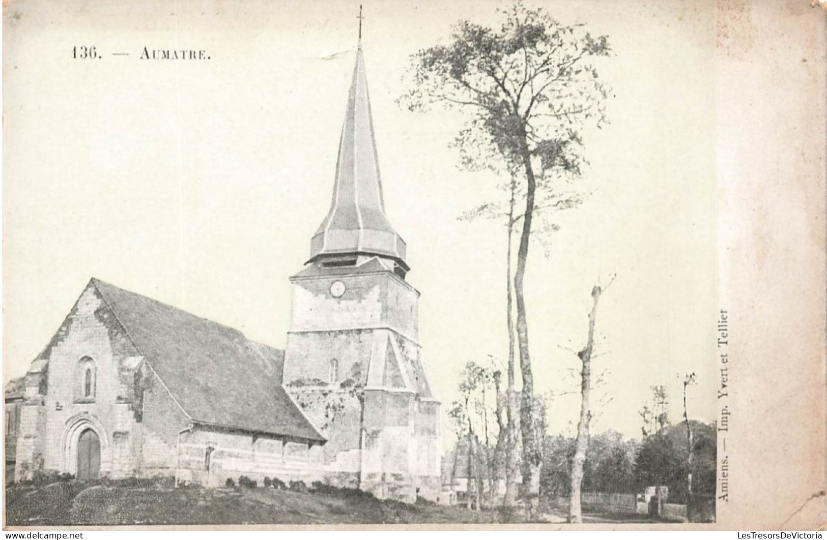 FRANCE - Aumatre - Vue Sur L'église - Carte Postale Ancienne - Autres & Non Classés