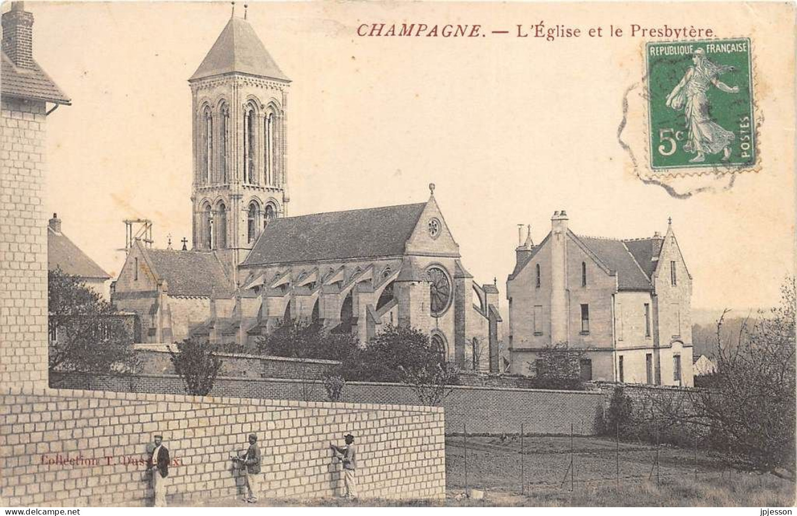 VAL D'OISE  95  CHAMPAGNE - L'EGLISE ET LE PRESBYTERE - Champagne Sur Oise