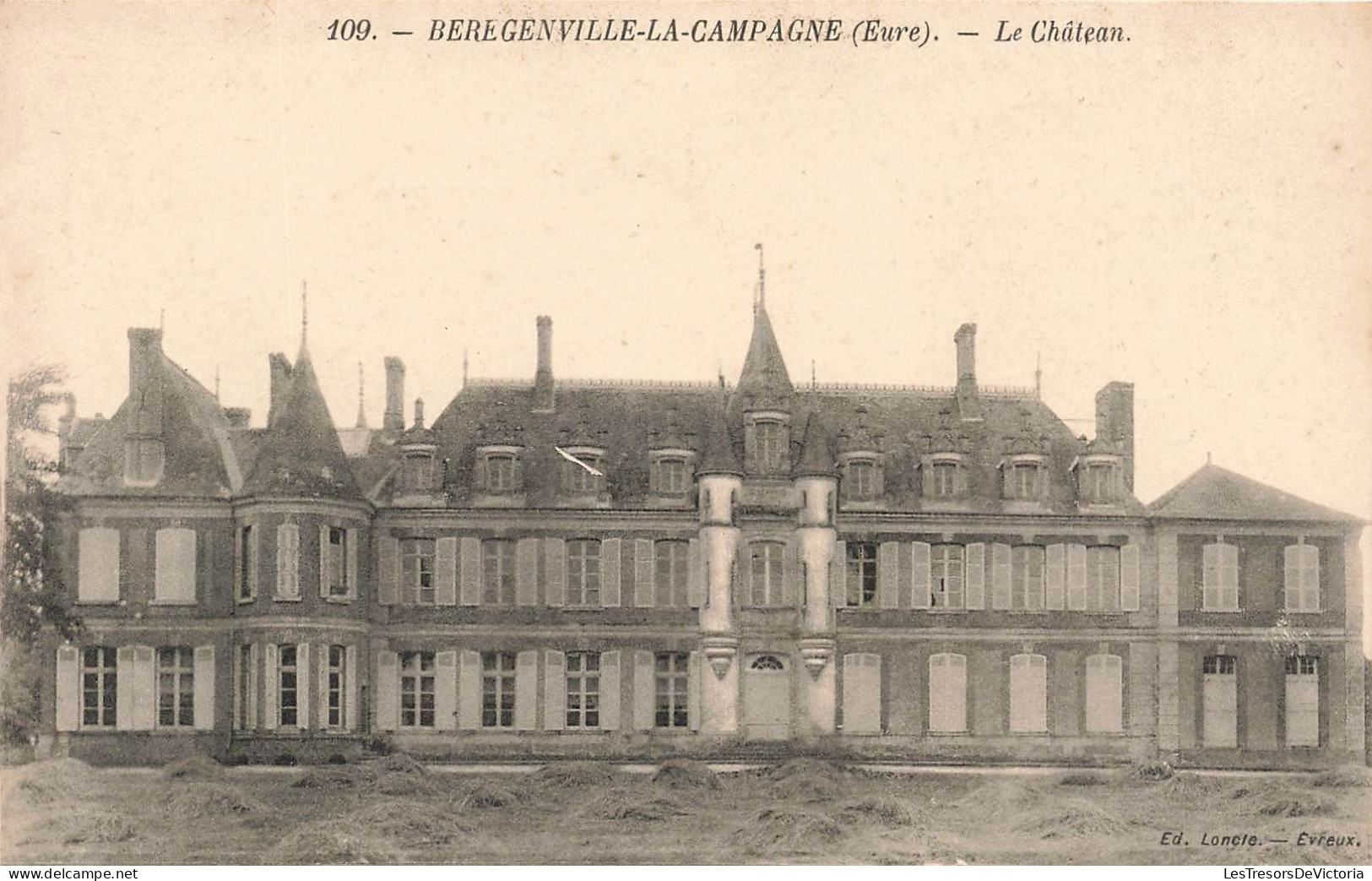 FRANCE - Beregenville La Campagne - Vue Générale Du Château - Carte Postale Ancienne - Other & Unclassified