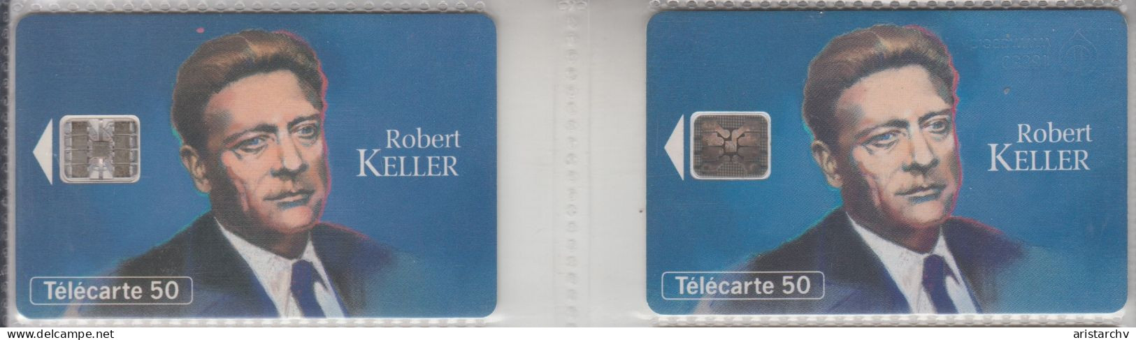 FRANCE 1994 ROBERT KELLER RESISTANCE 2 DIFFERENT CARDS - 1994