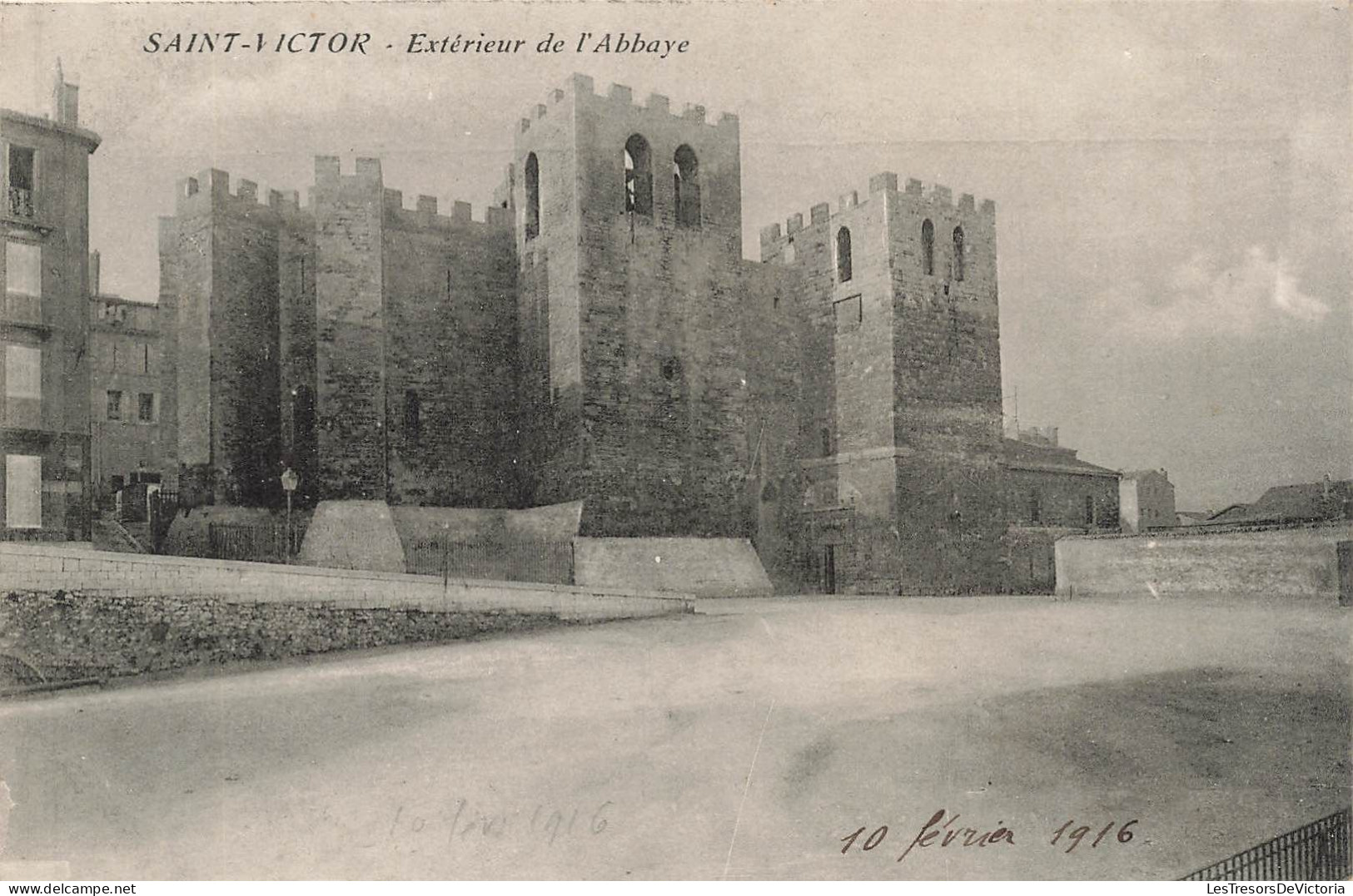 FRANCE - Marseille - Saint Victor - Extérieur De L'Abbaye - 10 Février 1916 - Carte Postale Ancienne - Vieux Port, Saint Victor, Le Panier