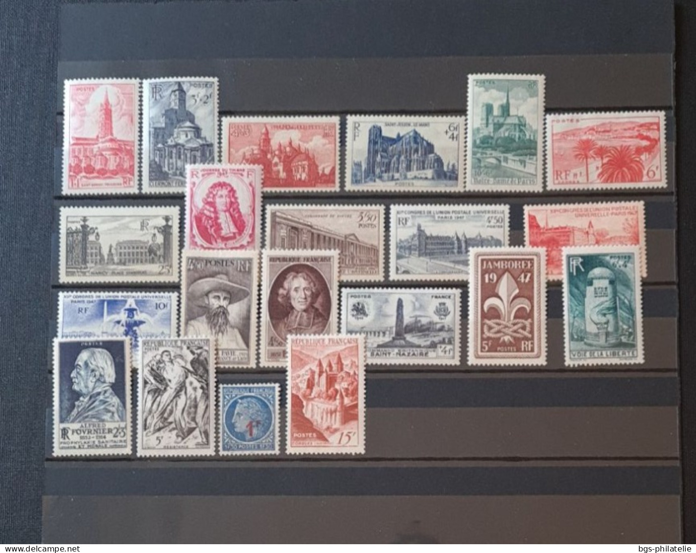 France Timbres Neufs **(sans Charnières) Année 1947. - 1940-1949