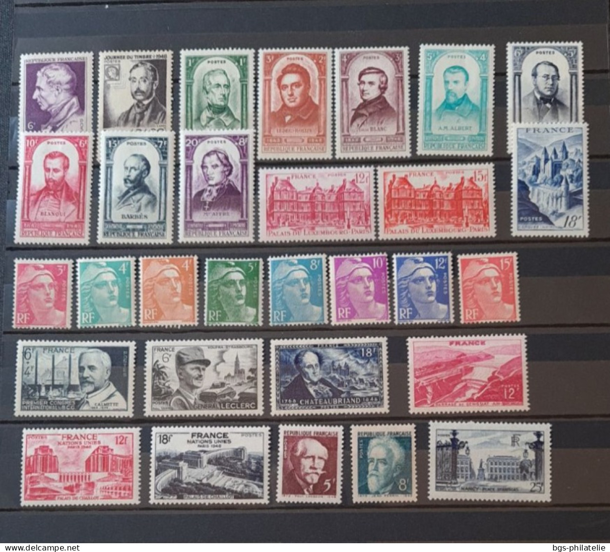 France Timbres Neufs **(sans Charnières) Année 1948. - 1940-1949