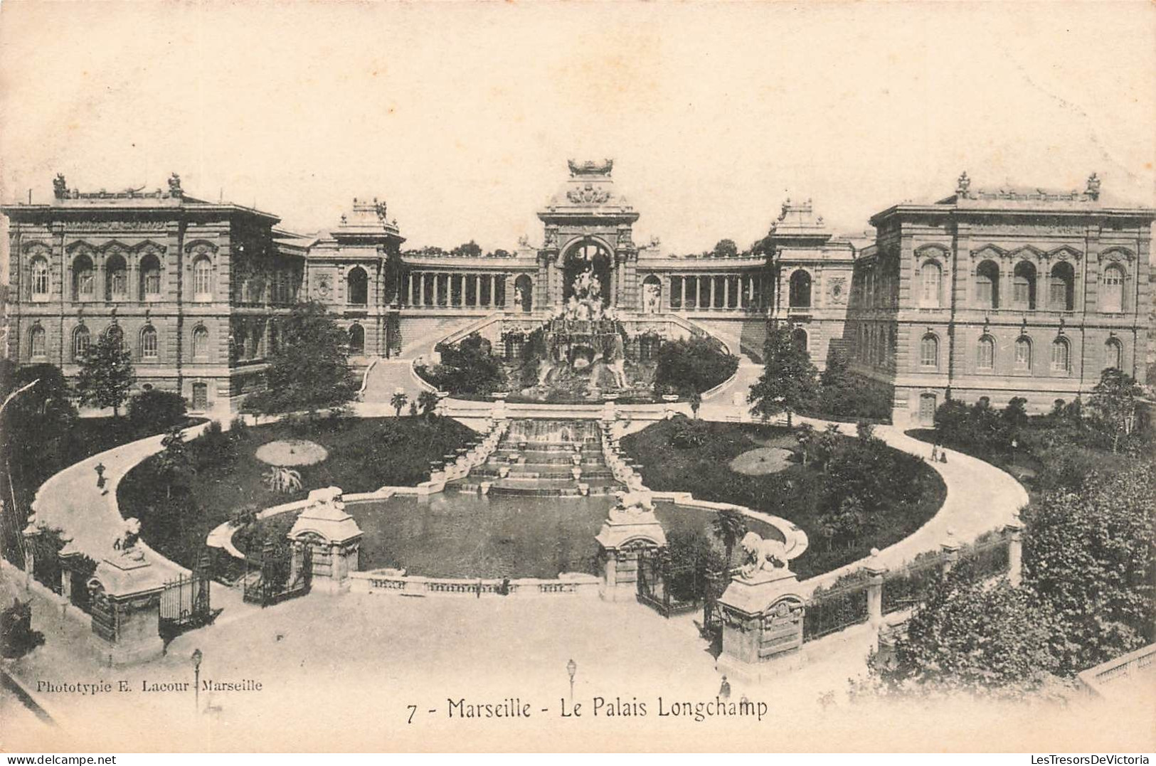 FRANCE - Marseille - Le Palais Longchamps - Phototypie E Lacour Marseille - Carte Postale Ancienne - Sin Clasificación
