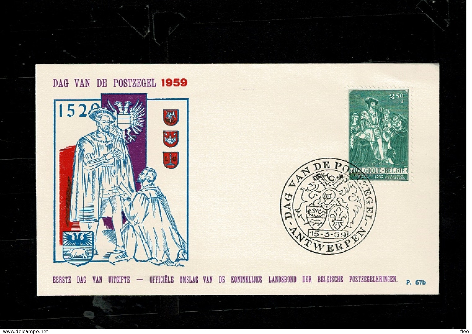 1959 1093 FDC (Antwerpen) : Journée Du Timbre / Dag Van De Postzegel - 1951-1960