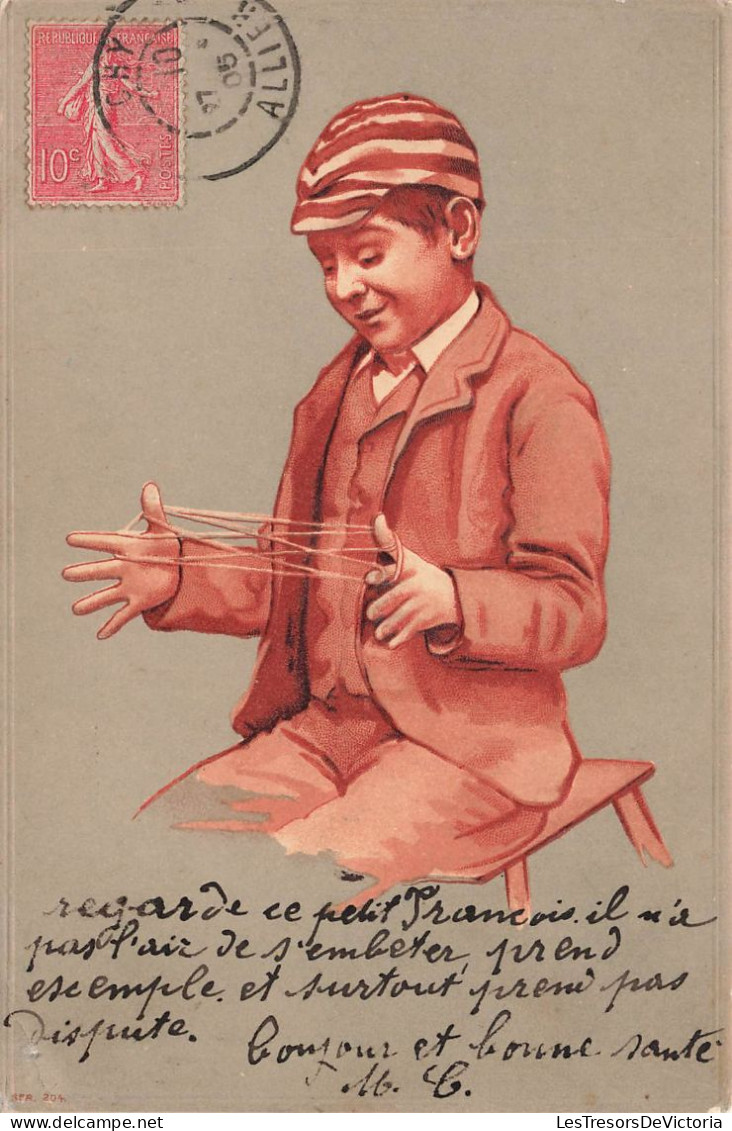 ENFANTS - Enfant  Qui Joue - Carte Postale Ancienne - Dibujos De Niños