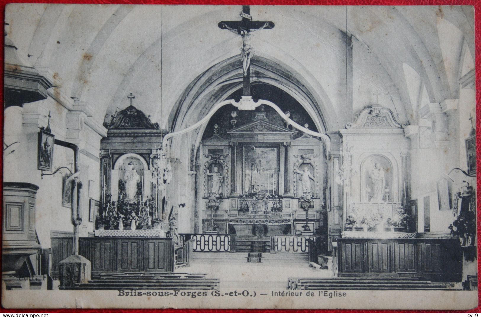 CP BRIIS SOUS FORGES Interieur De L'Eglise France Voyagee Used Postcard B249 - Briis-sous-Forges