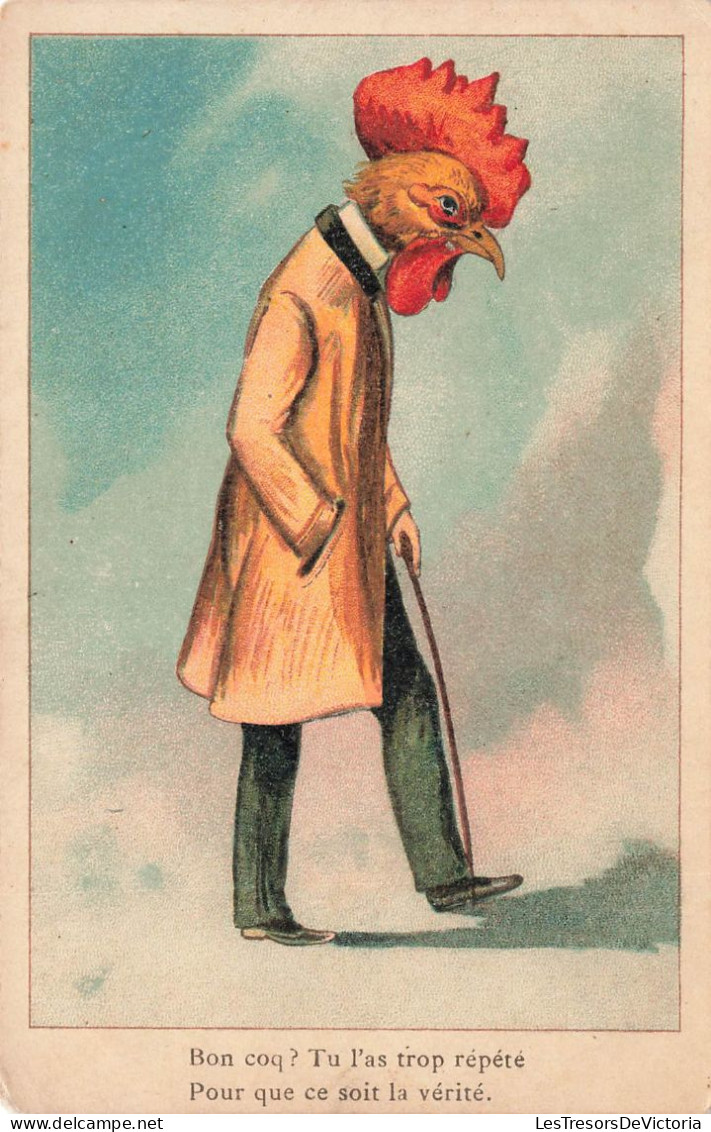 ILLUSTRATEUR - Bon Coq? - Un Homme Avec Une Tête De Coq - Carte Postale Ancienne - Ohne Zuordnung