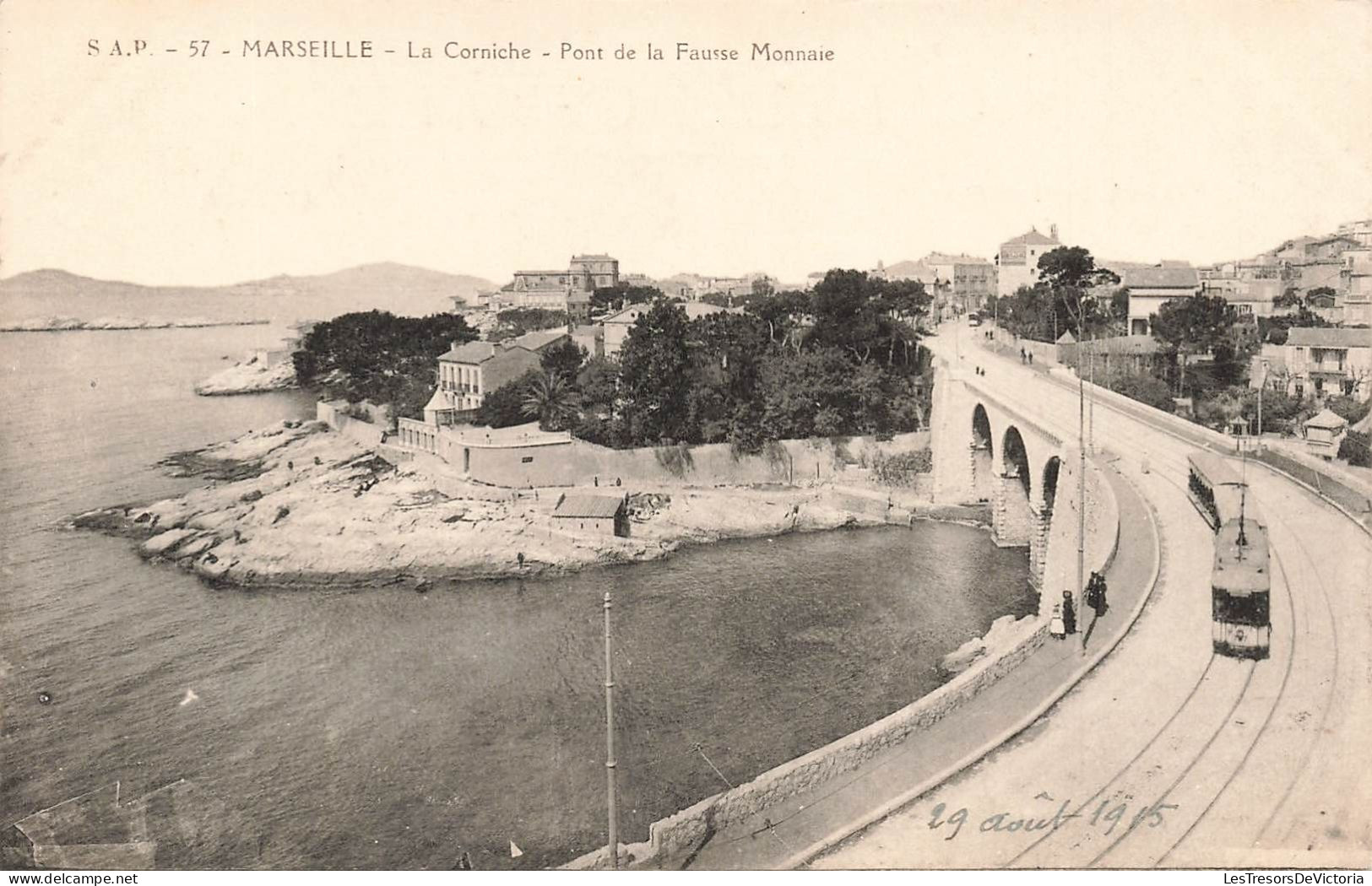 FRANCE - Marseille - La Corniche - Pont De La Fauss Monnaie - Tramway - Carte Postale Ancienne - Ohne Zuordnung