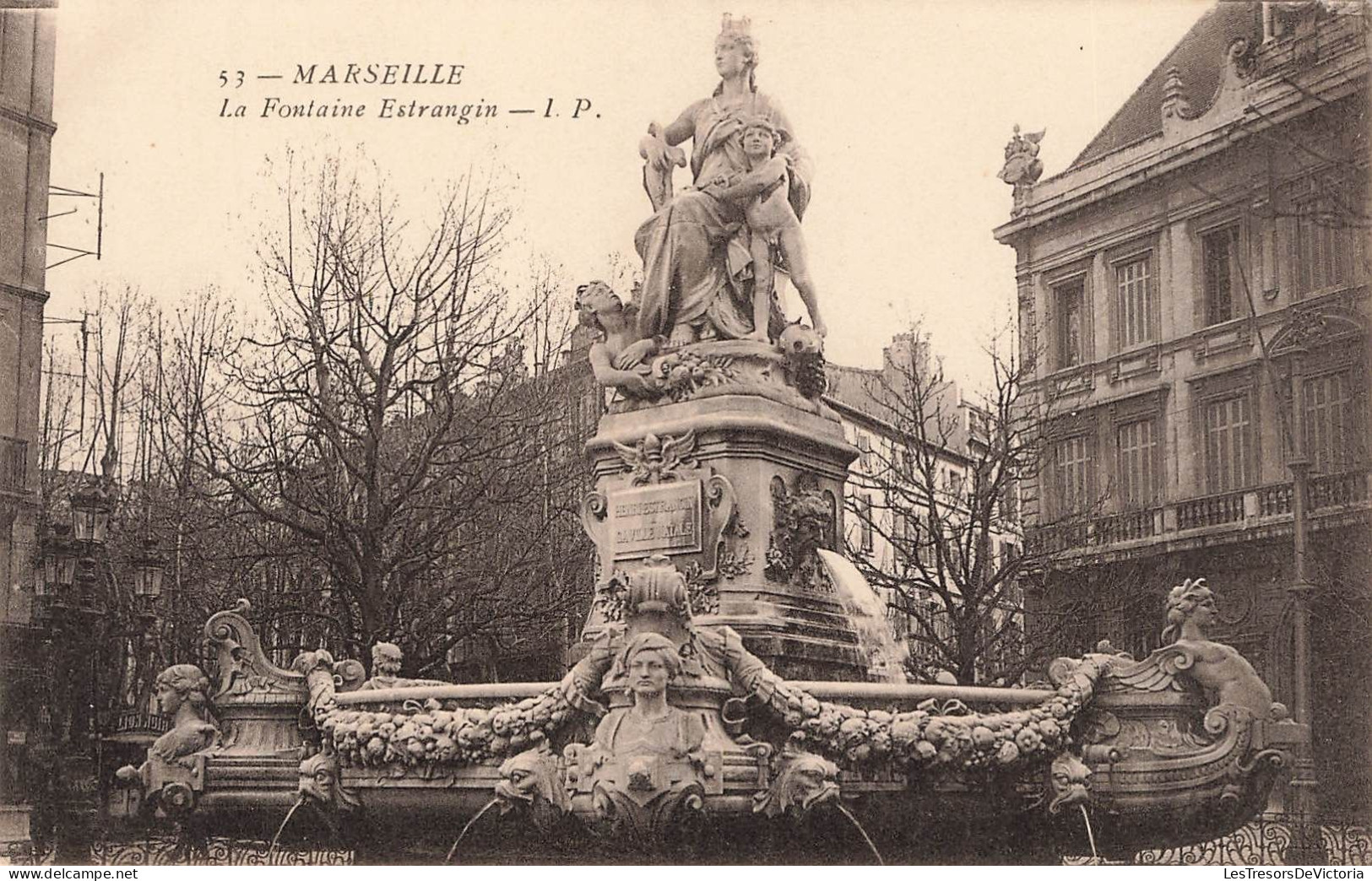 FRANCE - Marseille - La Fontaine Estrangin - IP  - Carte Postale Ancienne - Monumenten