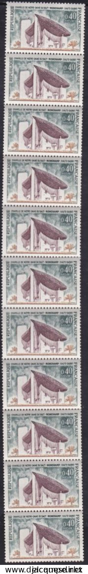 France   .  Y&T   .   Rouleaux 63  .    11 Timbres    .   **      .    Neuf Sans  Gomme Et SANS Charnière - Coil Stamps