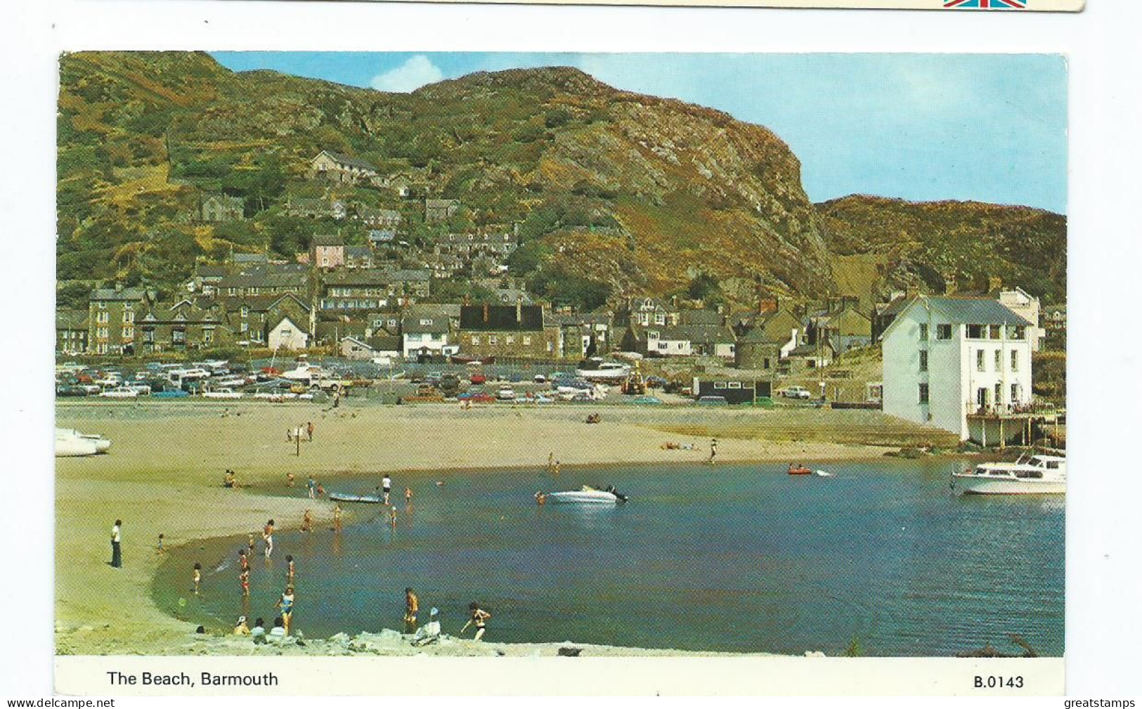 Postcard  Wales Barmouth The Beach Posted 1985 - Gwynedd