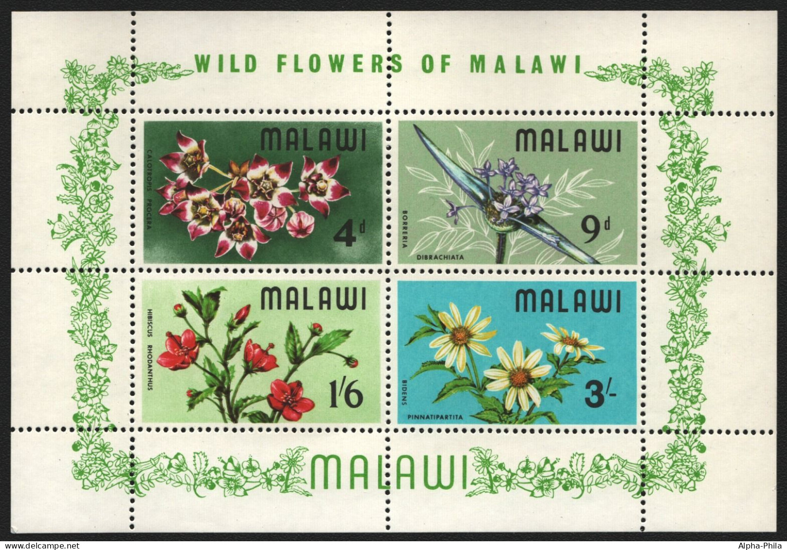 Malawi 1968 - Mi-Nr. Block 10 ** - MNH - Blumen / Flowers - Malawi (1964-...)