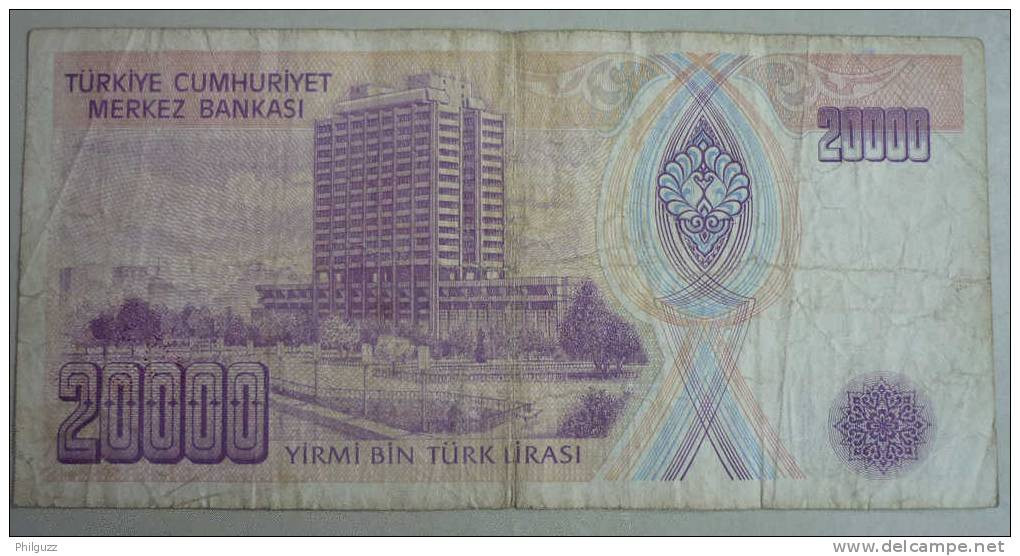 TURQUIE 20 000 LIRA 1970 - Turquie