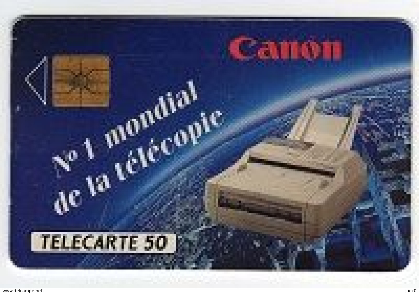 * Télécarte  D 589, CANON  N° 1  De La Téléphonie  Vide, 50 U, Cote  9 €, 20 000  Ex, 02/91 - 50 Einheiten