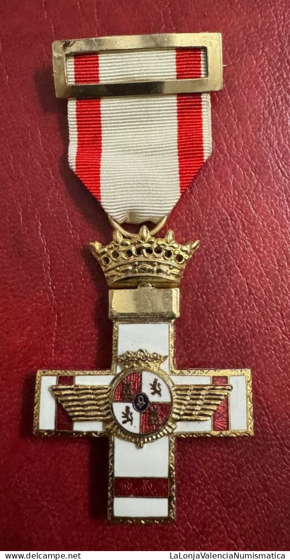 España Medalla Cruz 1º Clase Del Merito Aéreo Pensionados PG 411 - Autres & Non Classés
