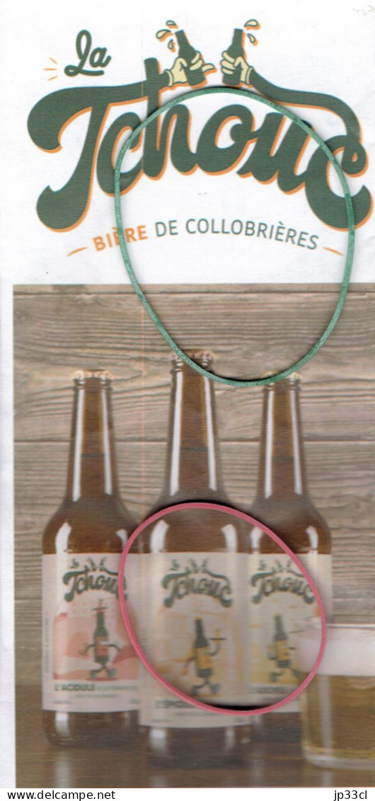 Dépliant Publicitaire Pour "La Tchouc", Bière De Collobrières (Var, France) - Sonstige & Ohne Zuordnung