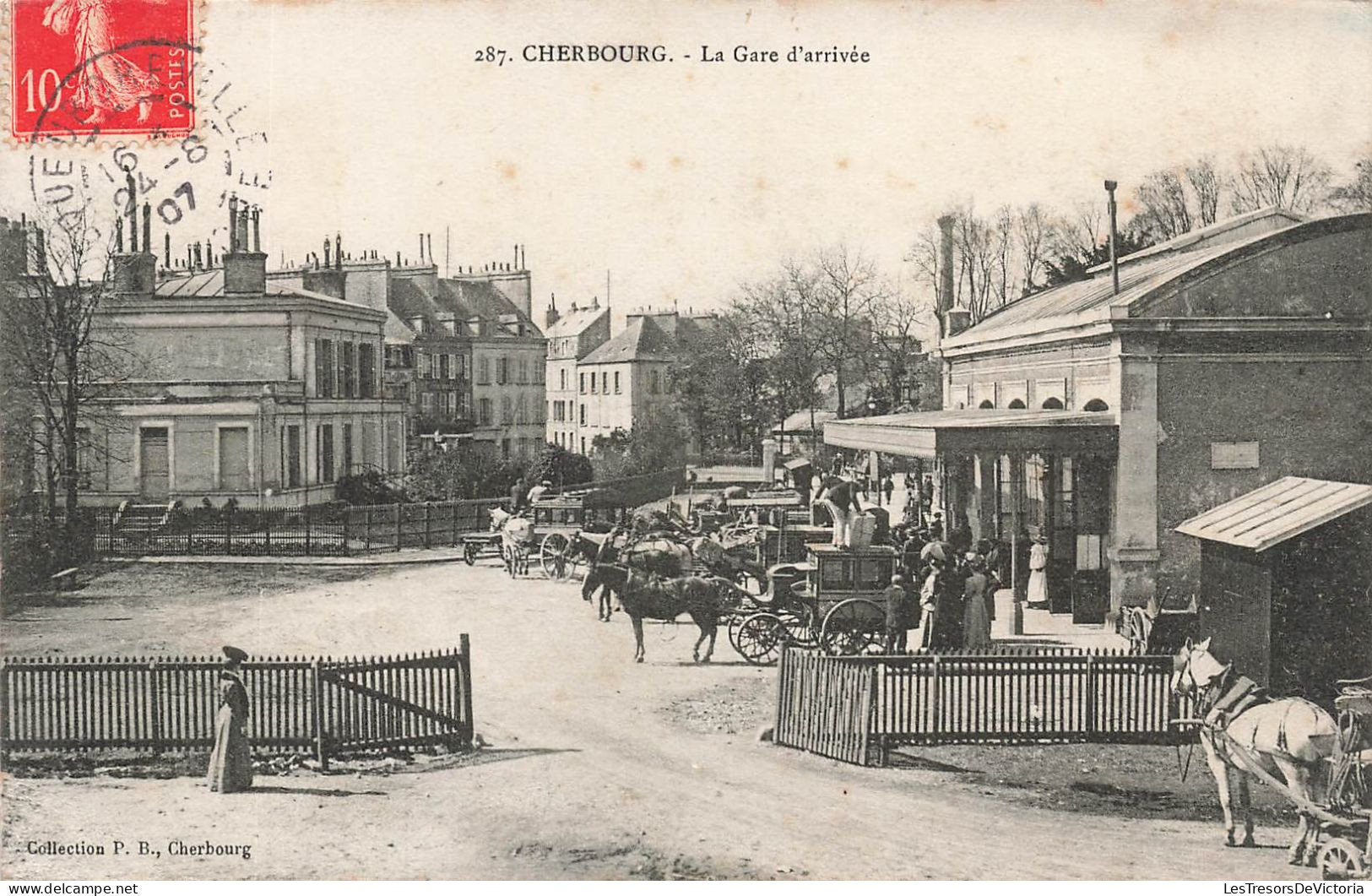 FRANCE - Cherbourg - Vue Générale De La Gare D'arrivée - Carte Postale Ancienne - Cherbourg