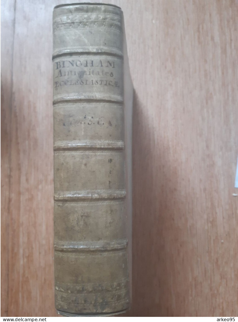 Joseph Bingham, Origines Sive Antiquitates Ecclesiasticae, 1727, Belle Reliure Vélin - Livres Anciens