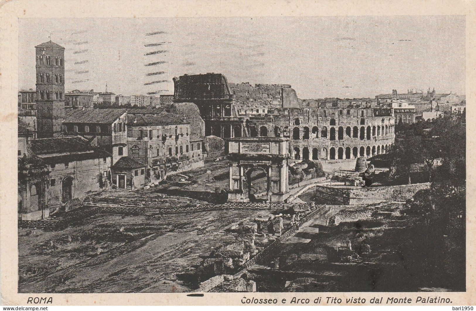 ROMA - Colosseo E Arco Di Tito Visto Dal Monte Palatino - Colisée