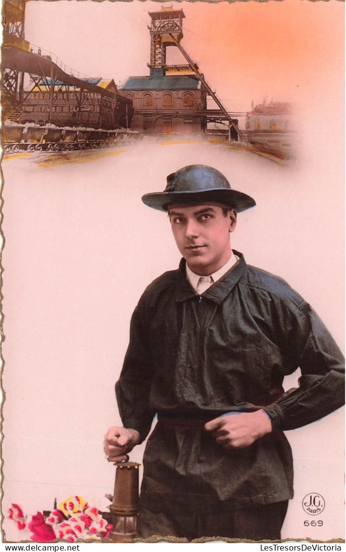 FANTAISIES - Homme - Portrait - Carte Postale Ancienne - Mannen