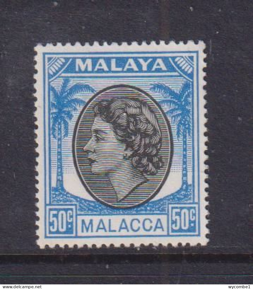 MALACCA  -  1954 Definitive 50c Hinged Mint - Malacca