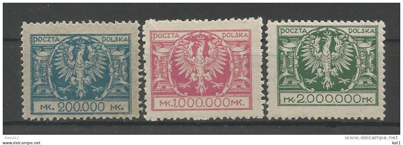 A01306)Polen 196** + 199 - 200** - Unused Stamps
