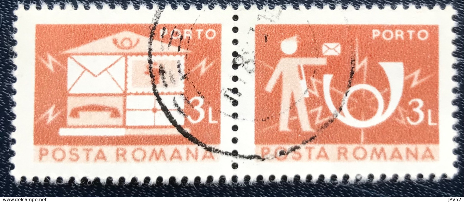 Romana - Roemenië - C14/53 - 1982 - (°)used - Michel 129 - Brievenbus & Postbode & Poshoorn - Impuestos