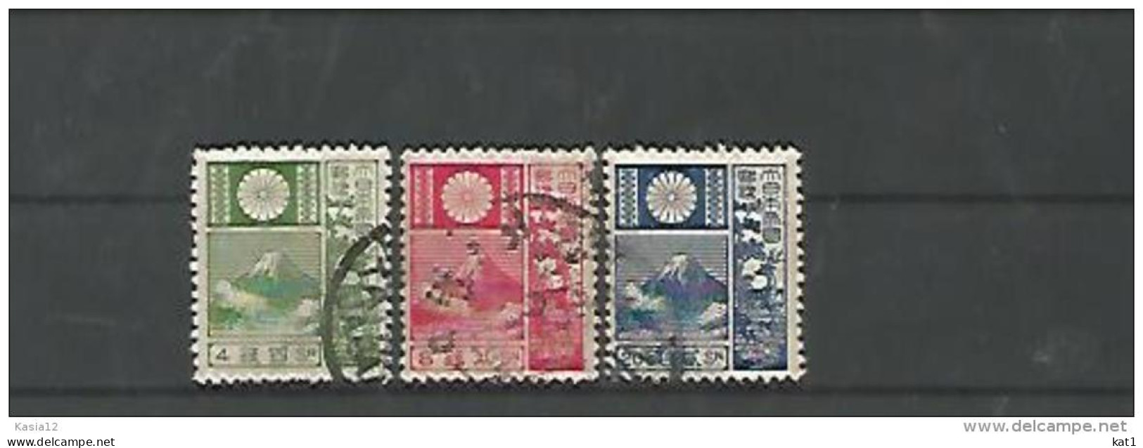 A06215)Japan 152 A - 154 A Gest. - Used Stamps