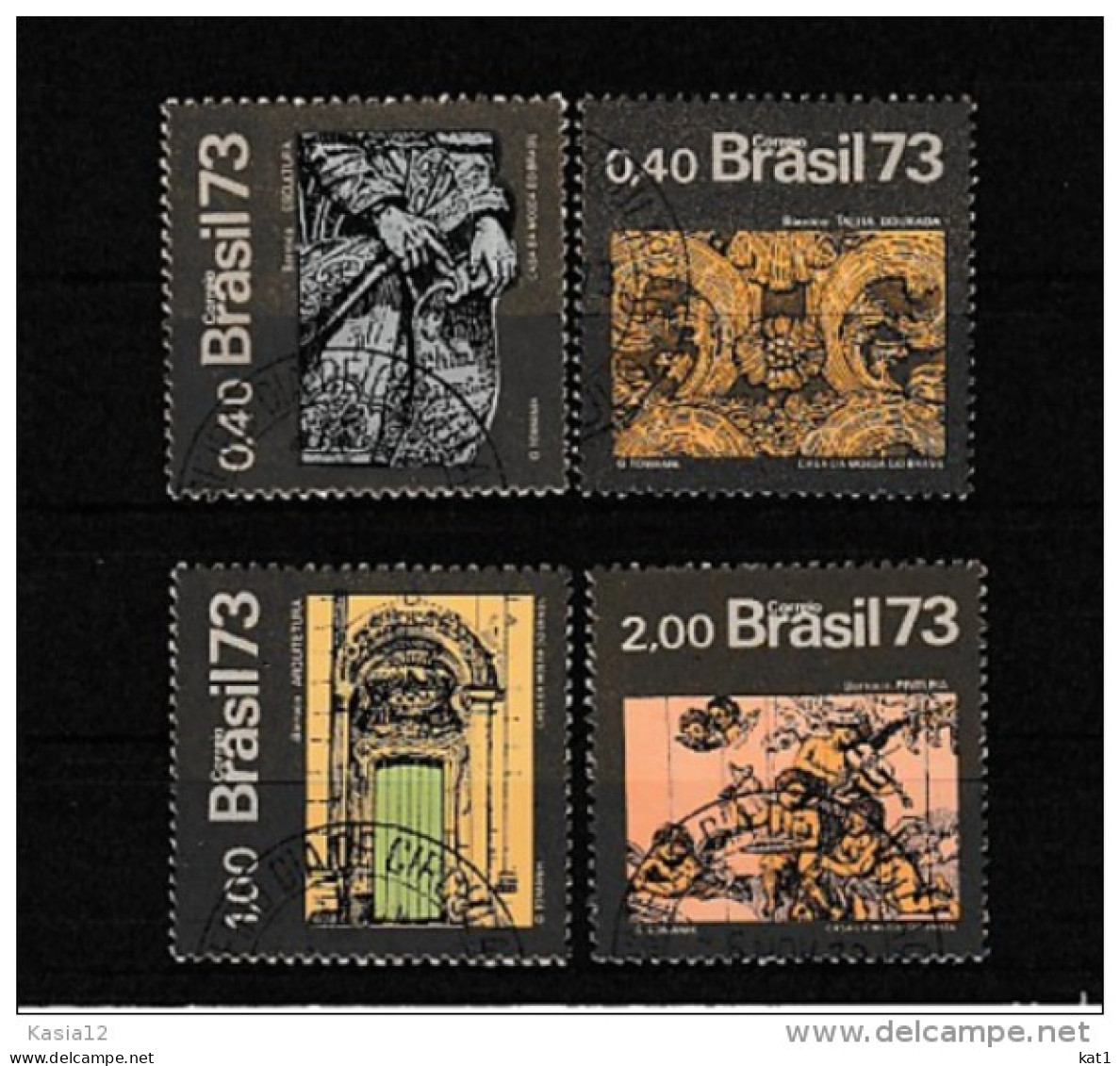 A07773)Brasilien 1402 - 1403 + 1405 - 1406 Gest. - Gebruikt