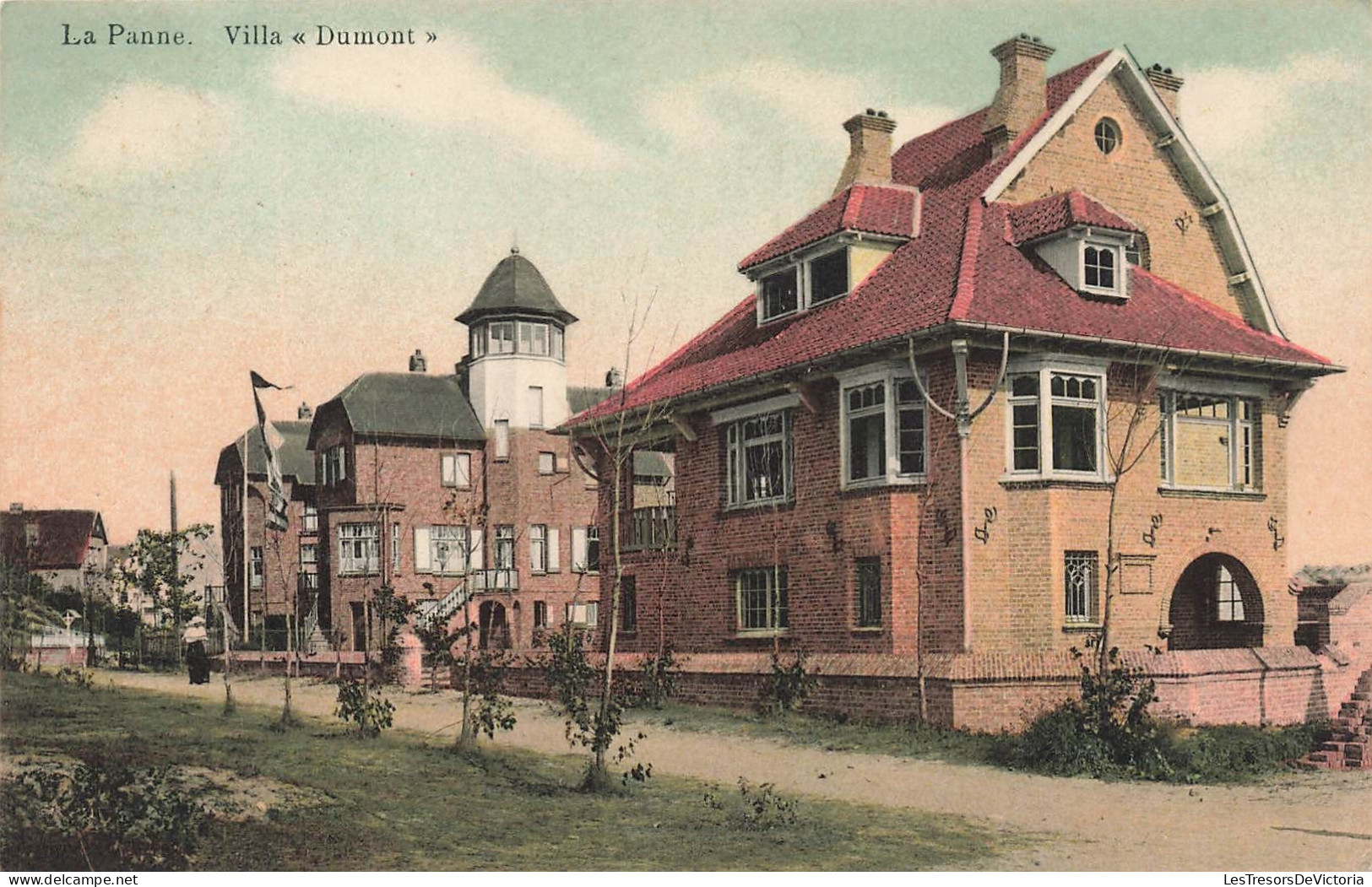 BELGIQUE - La Panne - Vue Générale De La Villa "Dumont" - Colorisé - Carte Postale Ancienne - De Panne