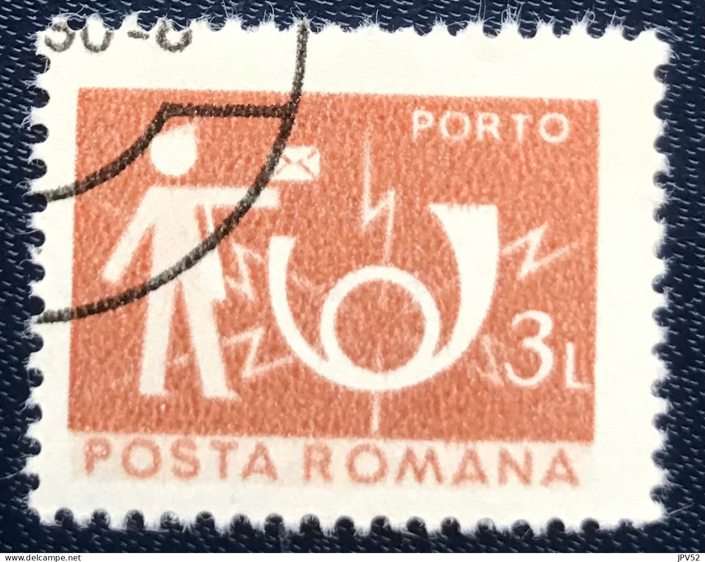 Romana - Roemenië - C14/53 - 1982 - (°)used - Michel 129 - Postbode & Posthoorn - Postage Due