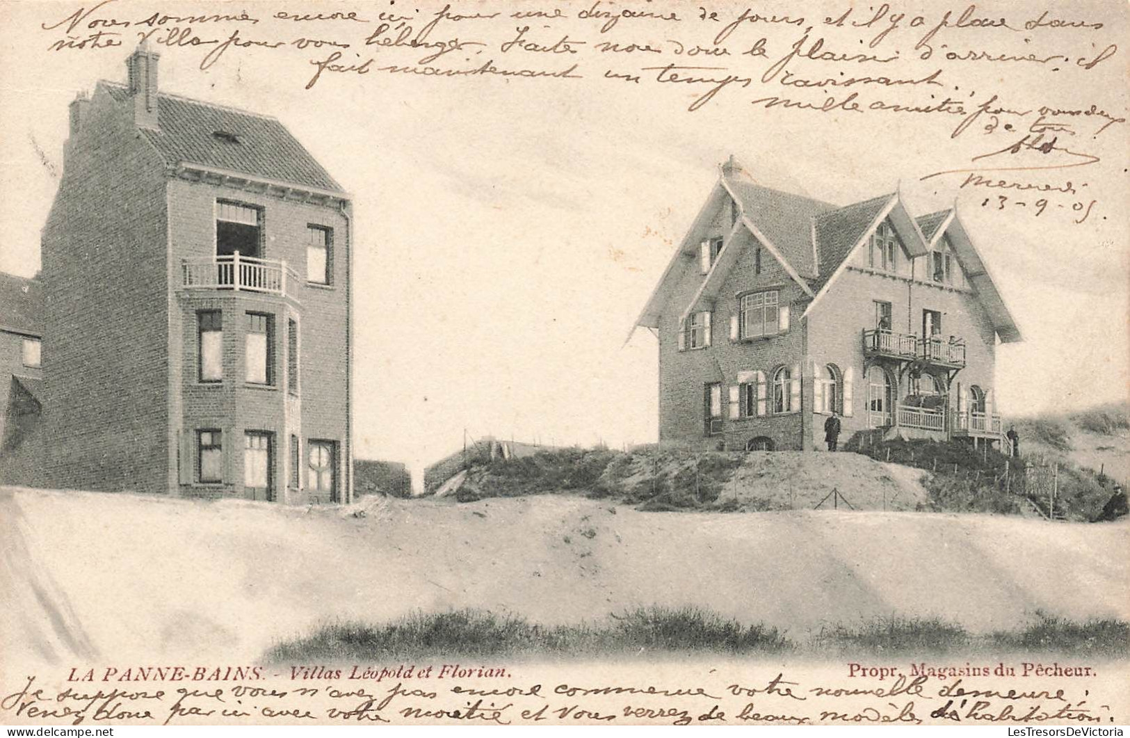 BELGIQUE - La Panne - Vue Générale Des Villas Léopold Et Florian - Carte Postale Ancienne - De Panne