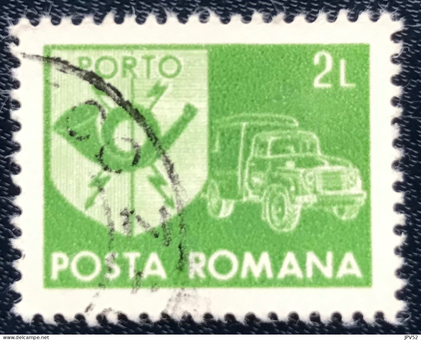 Romana - Roemenië - C14/53 - 1982 - (°)used - Michel 128 - Postembleem & Postvoertuig - Postage Due